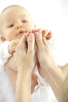 Fußreflexzonen-Massage auch bei Babys